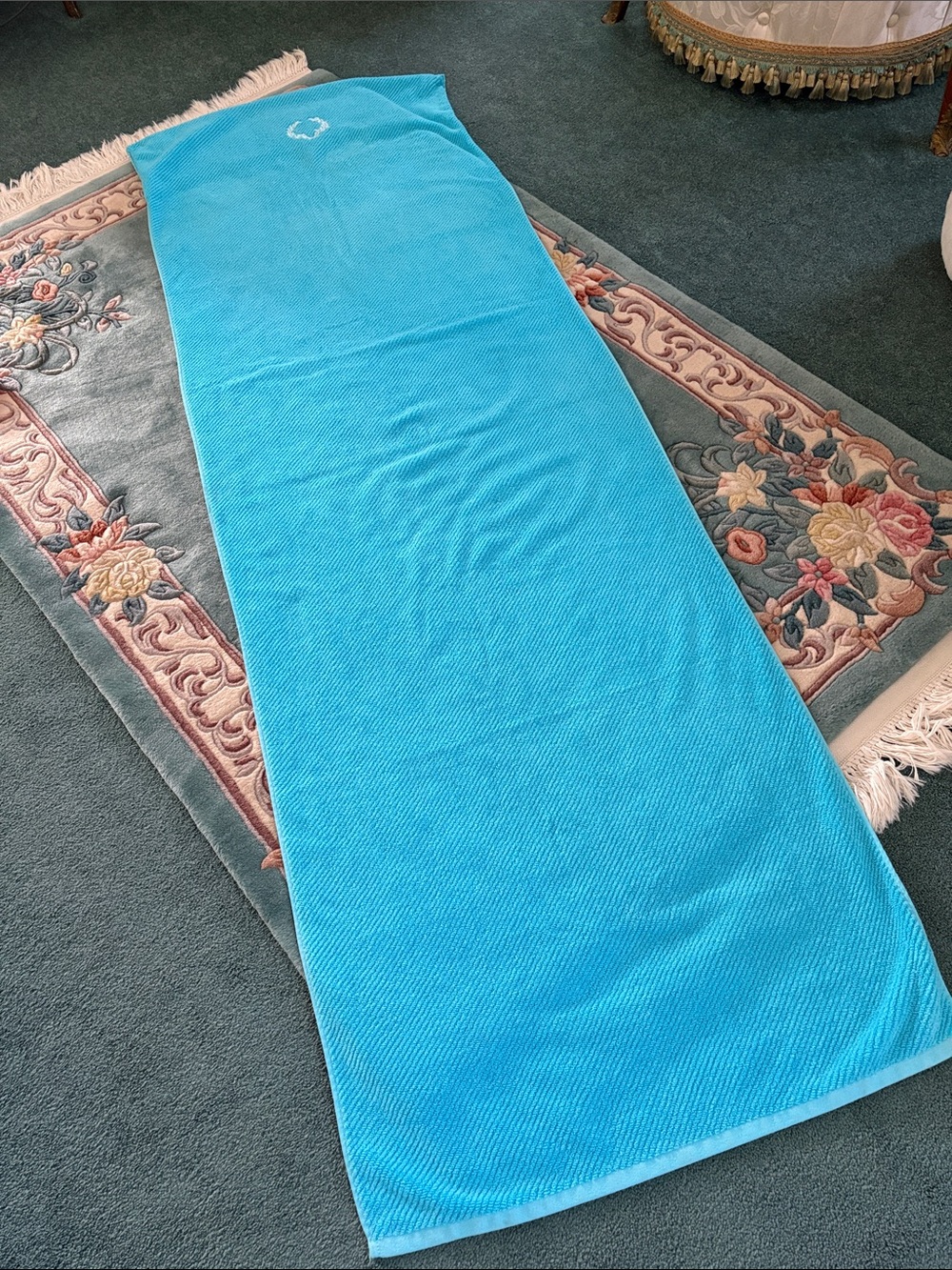 Terry Cloth Chaise Lounge Cover With Crest